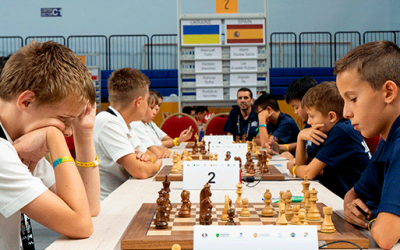 Students at the World Schools Team Championship 2023